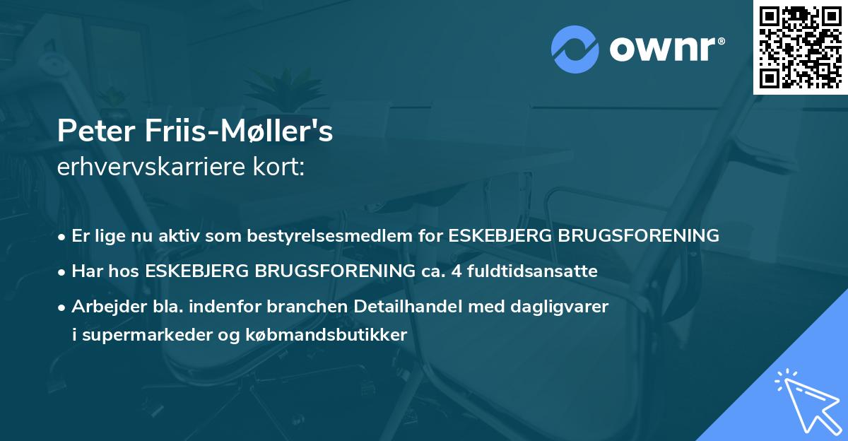 Peter Friis-Møller's erhvervskarriere kort