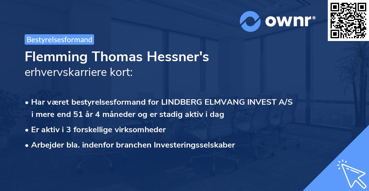 Flemming Thomas Hessner's erhvervskarriere kort