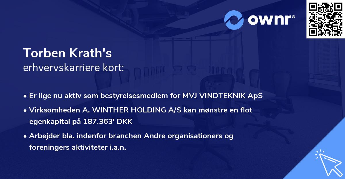 Torben Krath's erhvervskarriere kort