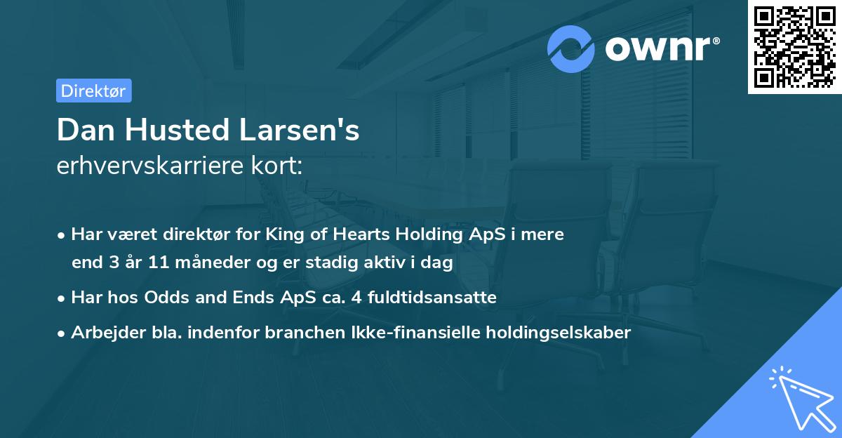 Dan Husted Larsen's erhvervskarriere kort