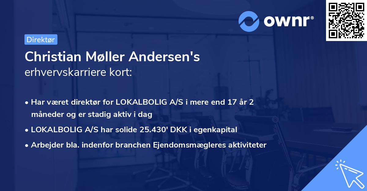 Christian Møller Andersen's erhvervskarriere kort