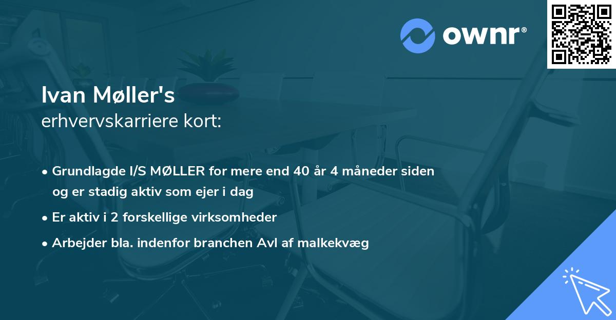 Ivan Møller's erhvervskarriere kort