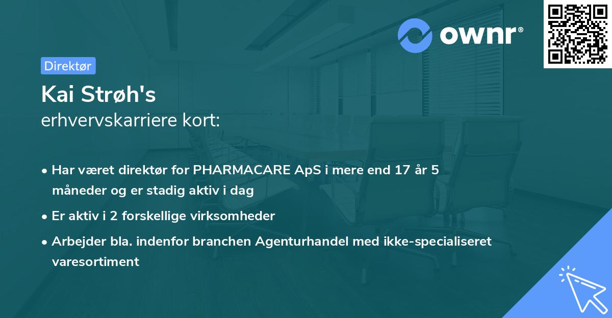 Kai Strøh's erhvervskarriere kort
