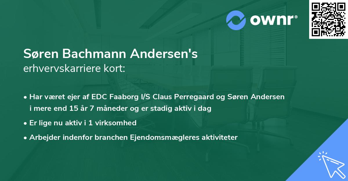 Søren Bachmann Andersen's erhvervskarriere kort
