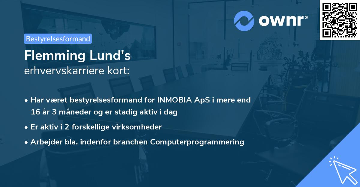 Flemming Lund's erhvervskarriere kort