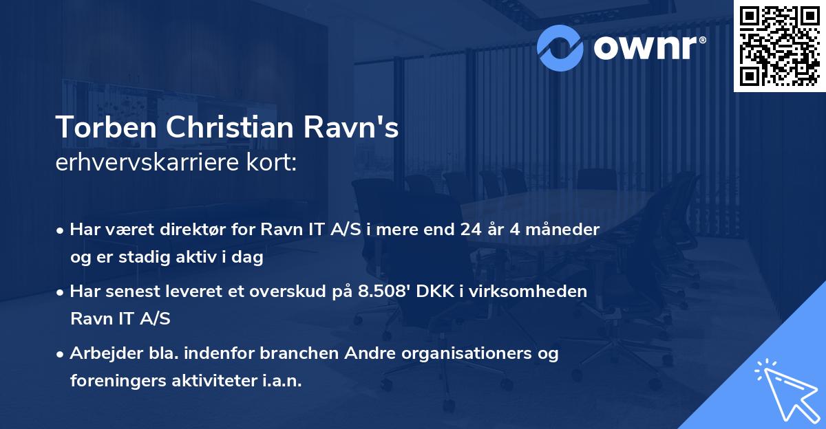 Torben Christian Ravn's erhvervskarriere kort