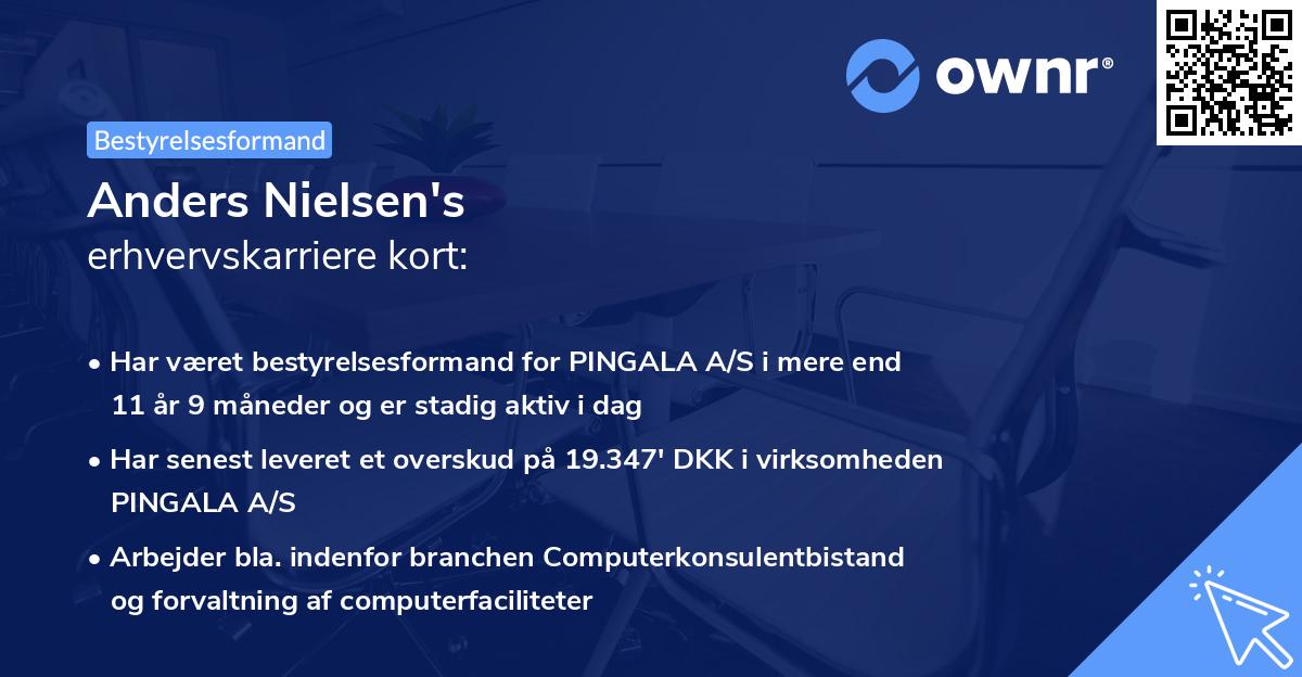 Anders Nielsen's erhvervskarriere kort