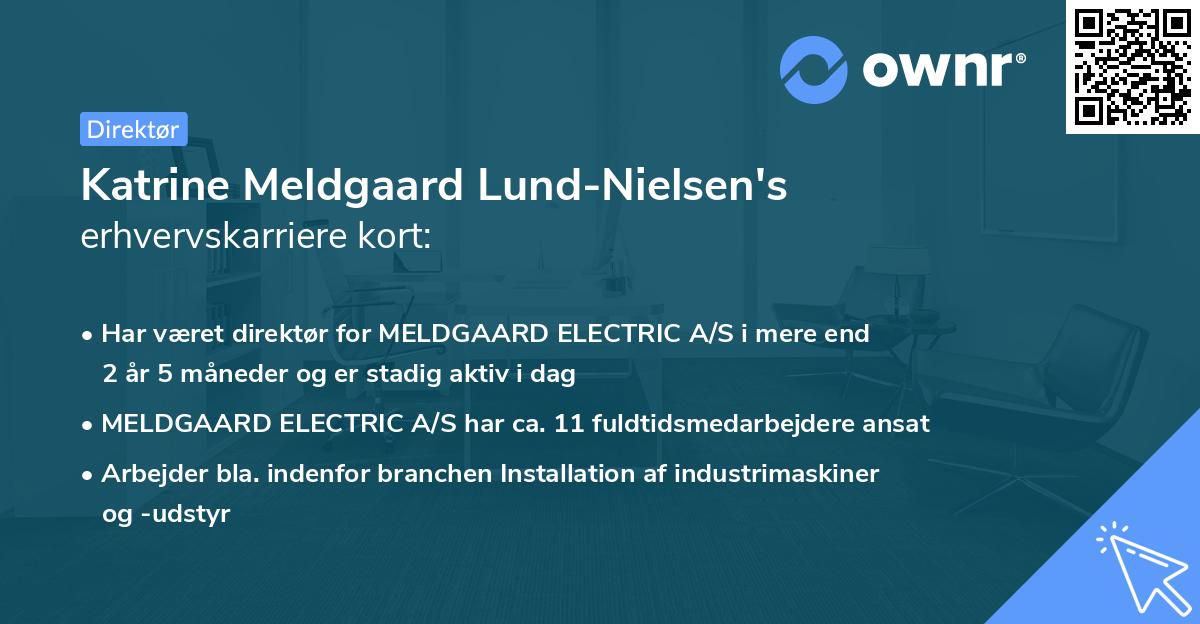 Katrine Meldgaard Lund-Nielsen's erhvervskarriere kort