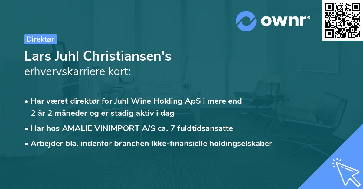 Lars Juhl Christiansen's erhvervskarriere kort