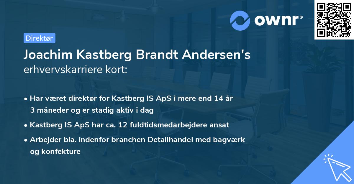 Joachim Kastberg Brandt Andersen's erhvervskarriere kort