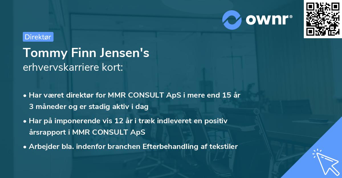 Tommy Finn Jensen's erhvervskarriere kort