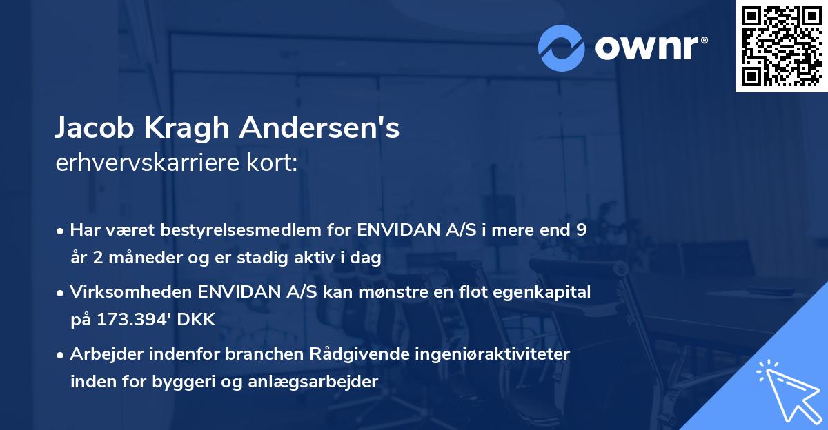 Jacob Kragh Andersen's erhvervskarriere kort