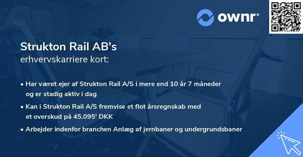Strukton Rail AB's erhvervskarriere kort
