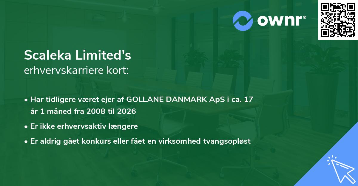 Scaleka Limited's erhvervskarriere kort