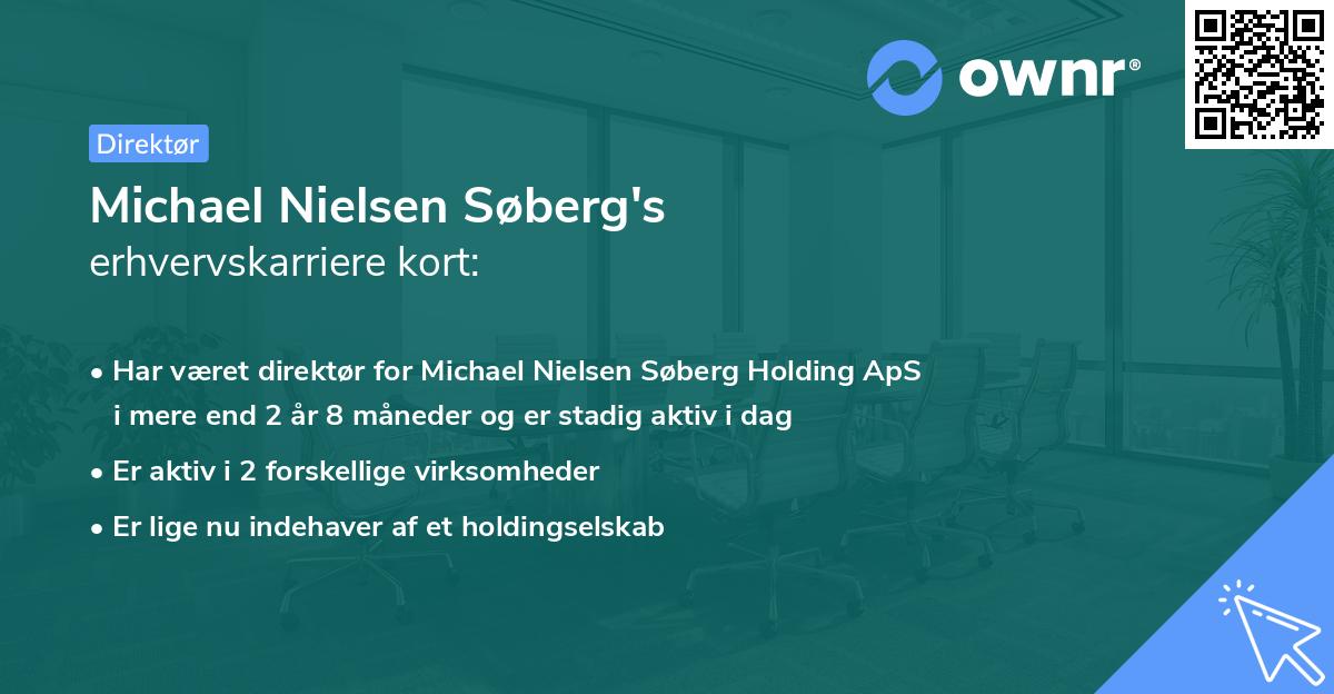 Michael Nielsen Søberg's erhvervskarriere kort