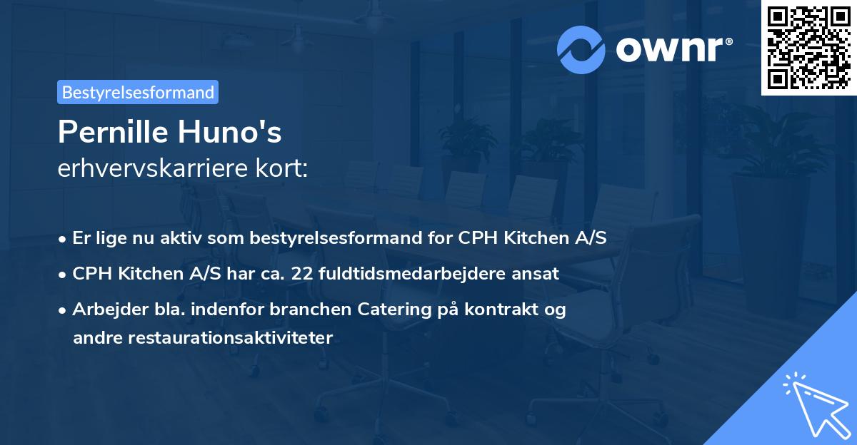 Pernille Huno's erhvervskarriere kort