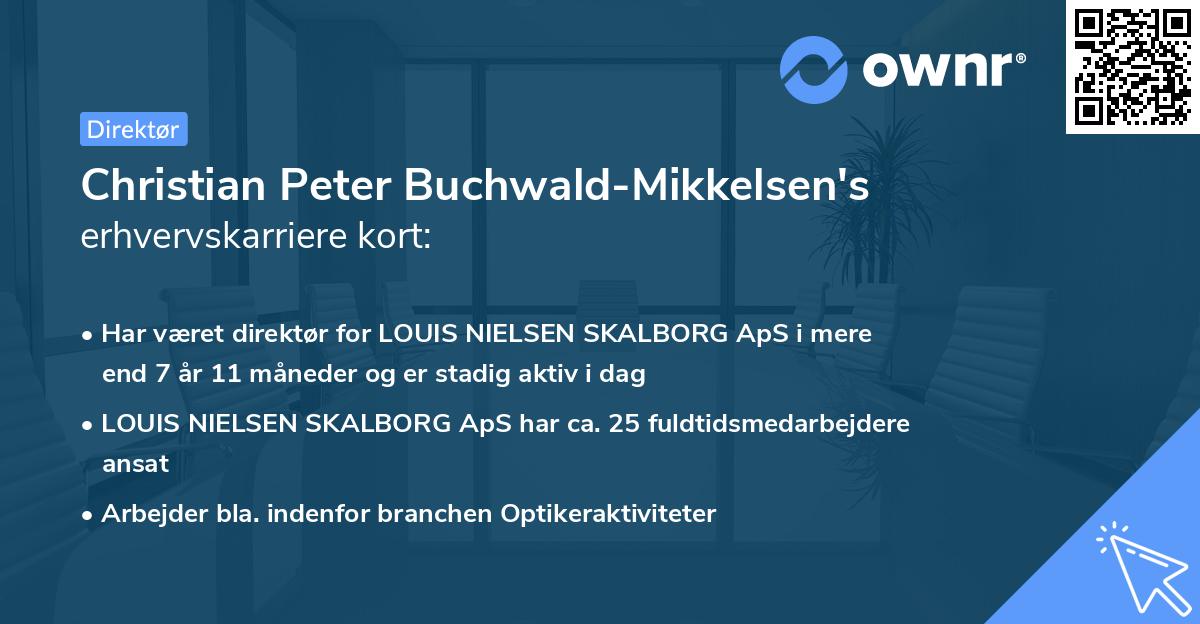 Christian Peter Buchwald-Mikkelsen's erhvervskarriere kort