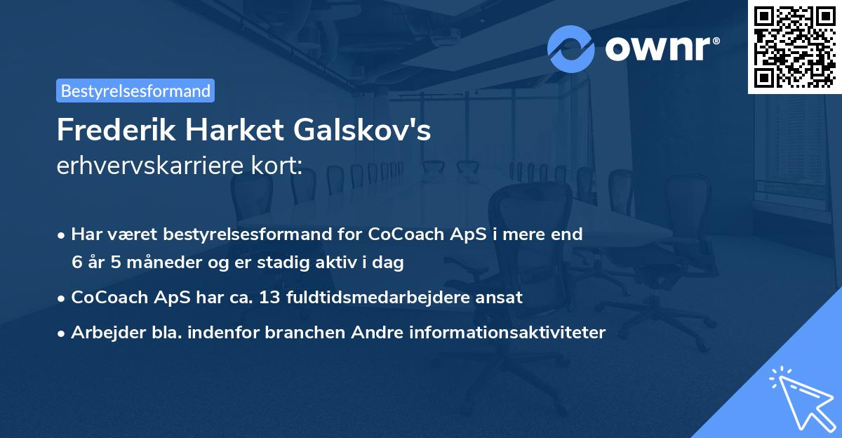 Frederik Harket Galskov's erhvervskarriere kort