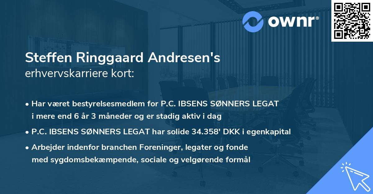 Steffen Ringgaard Andresen's erhvervskarriere kort