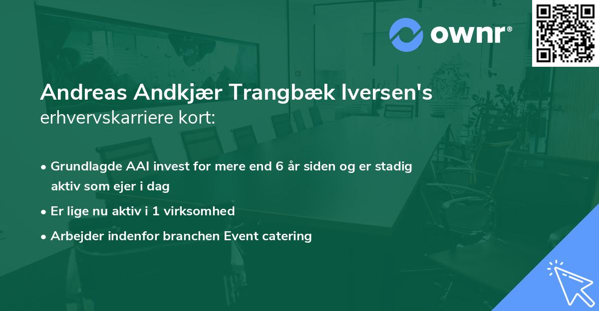 Andreas Andkjær Trangbæk Iversen's erhvervskarriere kort