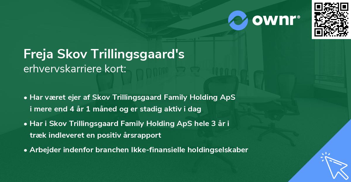 Freja Skov Trillingsgaard's erhvervskarriere kort