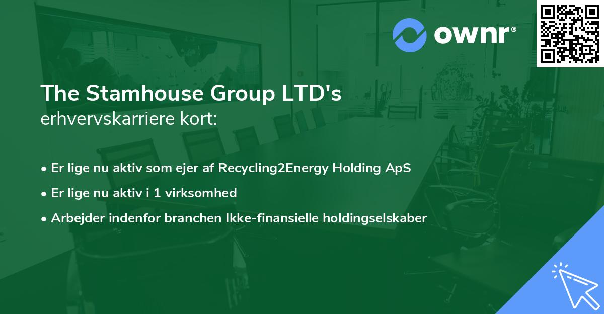 The Stamhouse Group LTD's erhvervskarriere kort