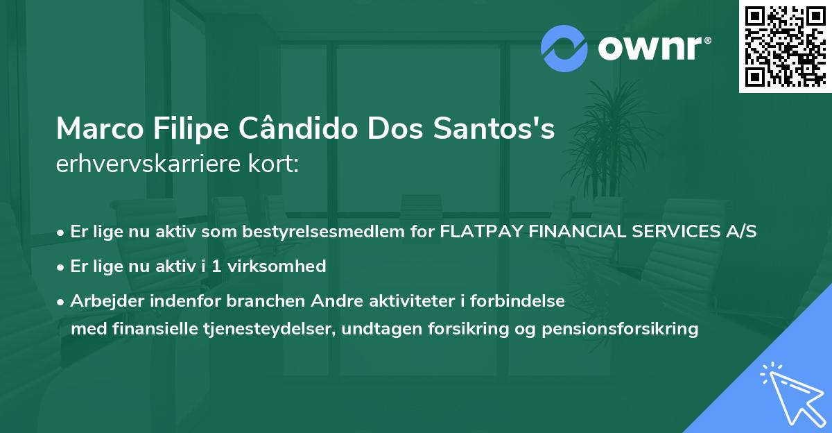 Marco Filipe Cândido Dos Santos's erhvervskarriere kort