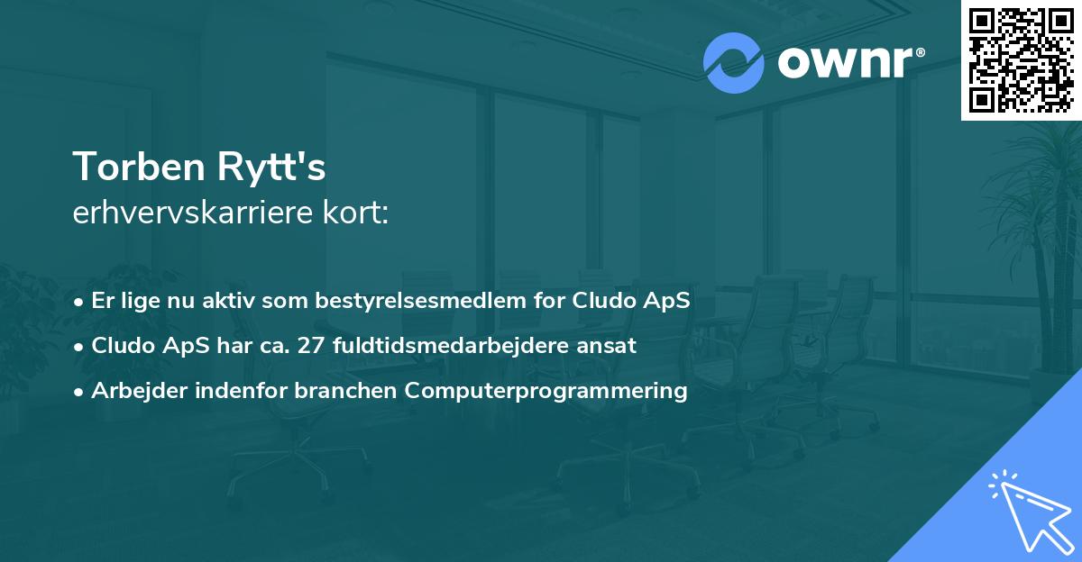 Torben Rytt's erhvervskarriere kort