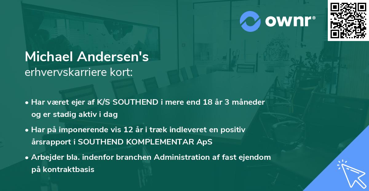 Michael Andersen's erhvervskarriere kort