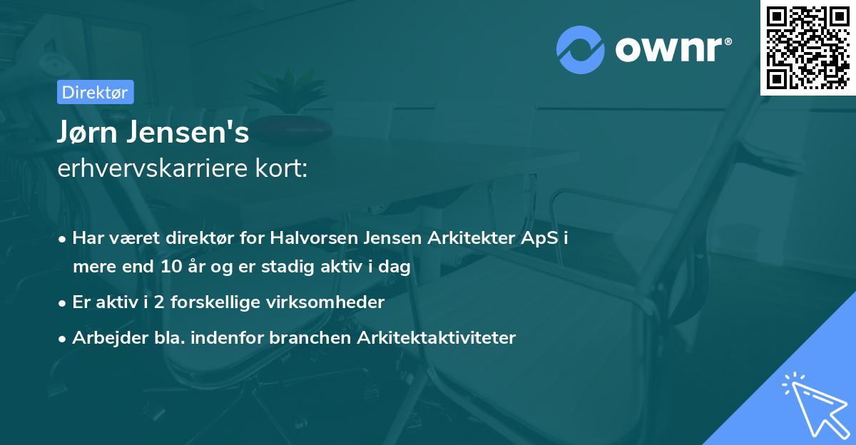 Jørn Jensen's erhvervskarriere kort