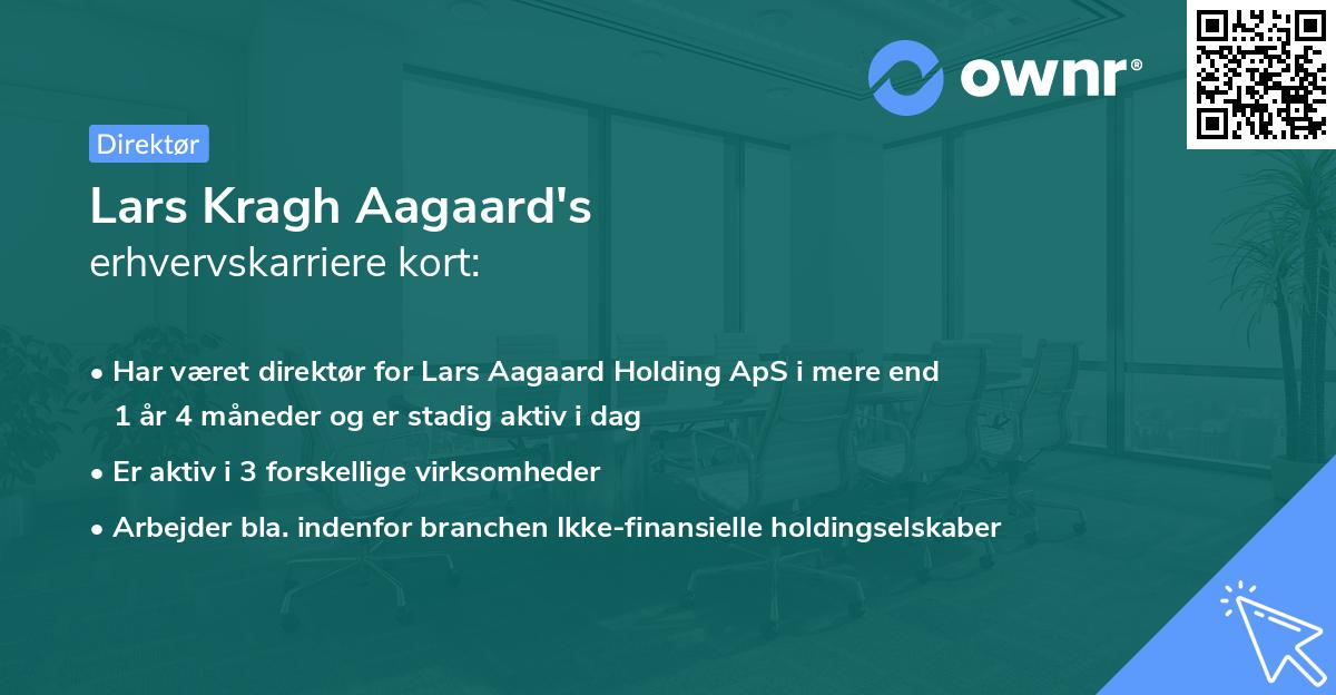 Lars Kragh Aagaard's erhvervskarriere kort