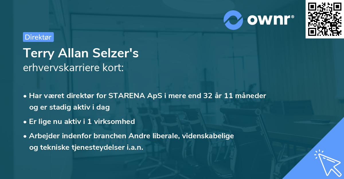 Terry Allan Selzer's erhvervskarriere kort