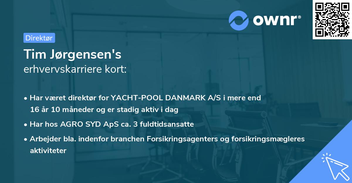 Tim Jørgensen's erhvervskarriere kort