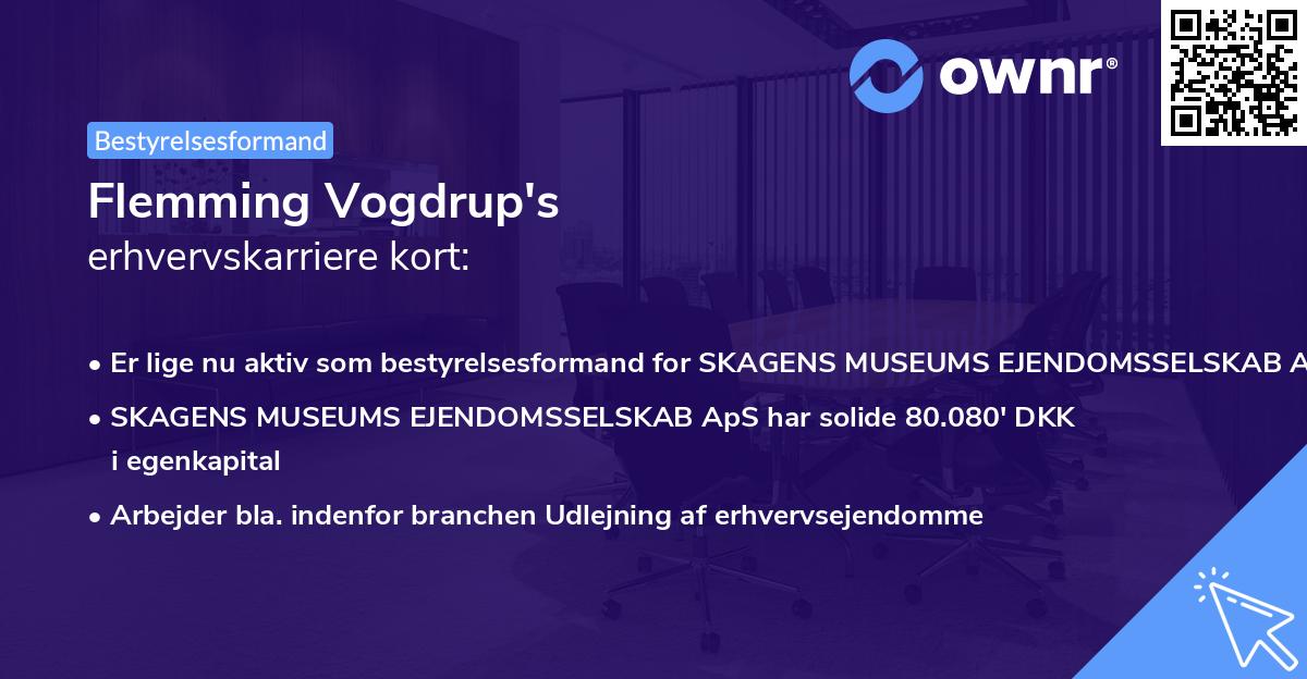 Flemming Vogdrup's erhvervskarriere kort