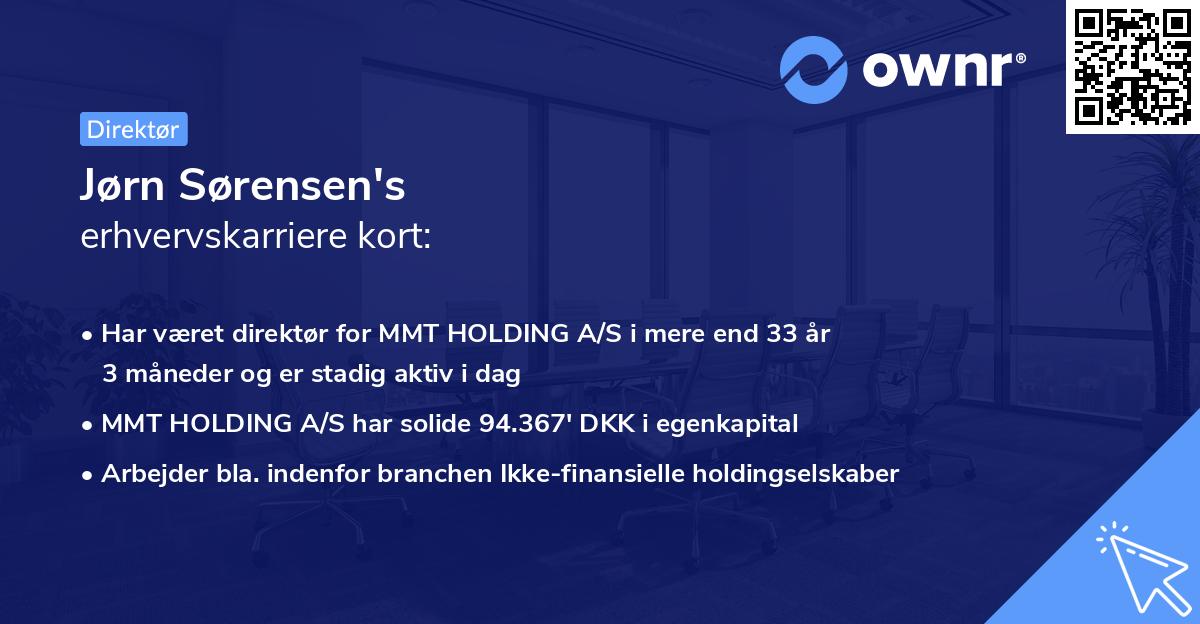 Jørn Sørensen's erhvervskarriere kort
