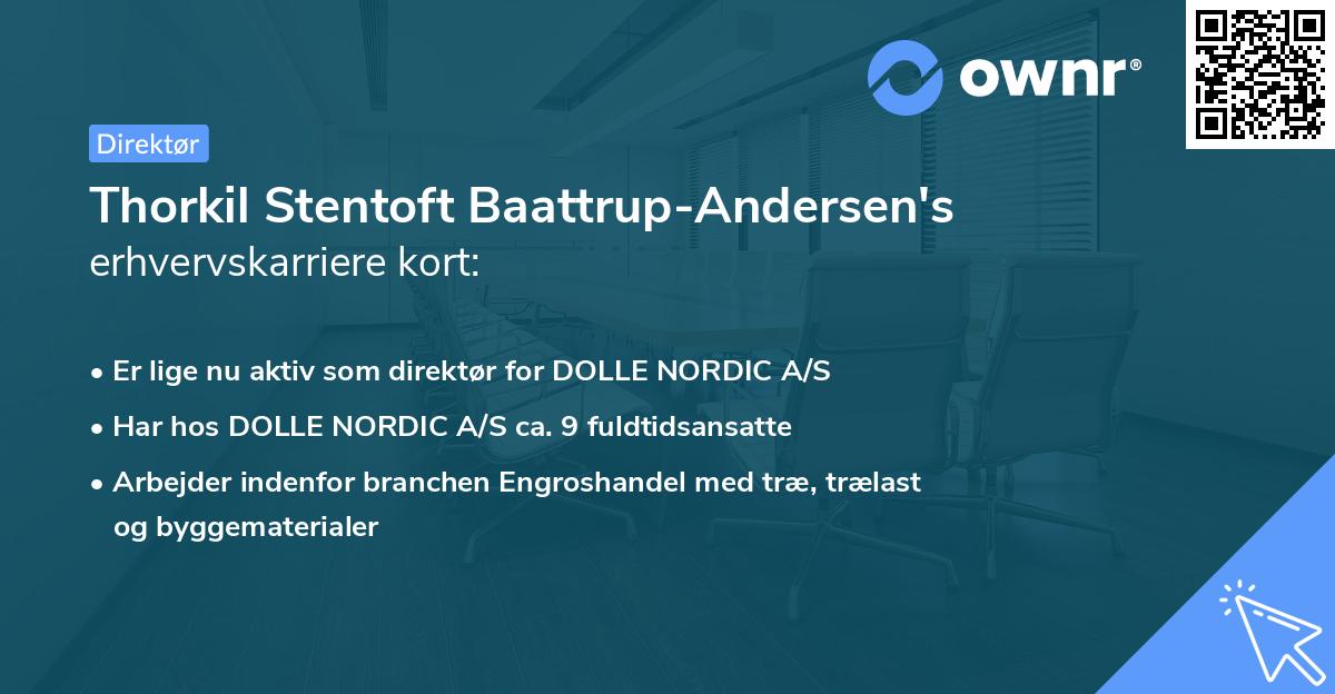 Thorkil Stentoft Baattrup-Andersen's erhvervskarriere kort