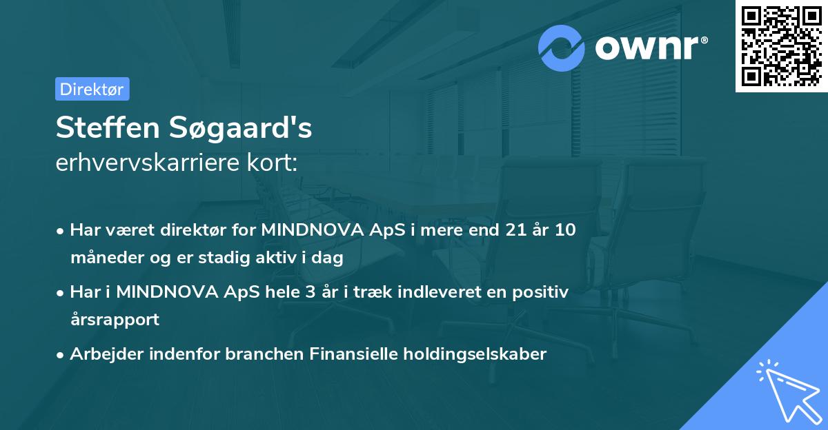 Steffen Søgaard's erhvervskarriere kort