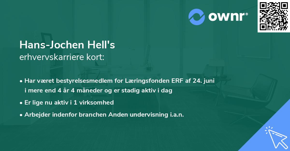 Hans-Jochen Hell's erhvervskarriere kort
