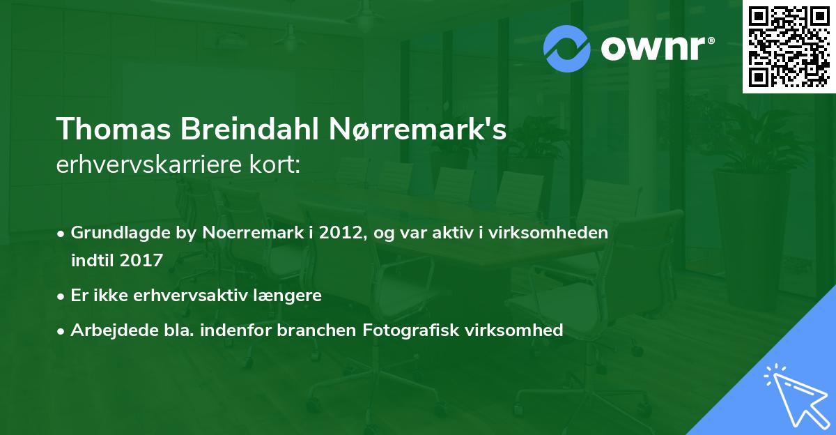 Thomas Breindahl Nørremark's erhvervskarriere kort
