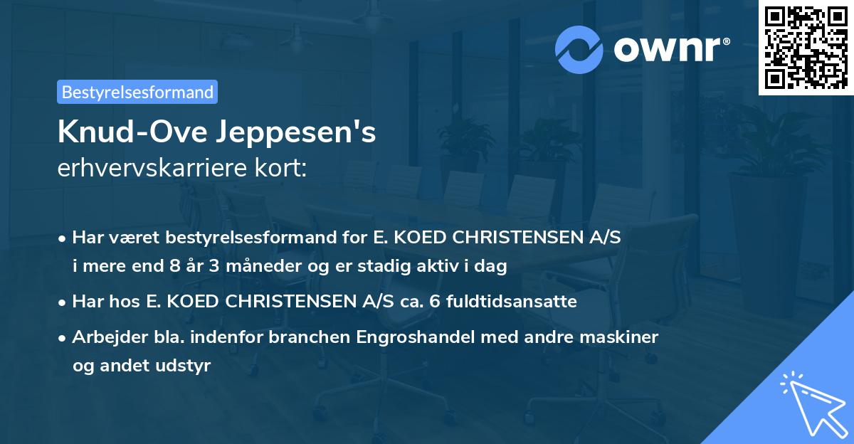 Knud-Ove Jeppesen's erhvervskarriere kort