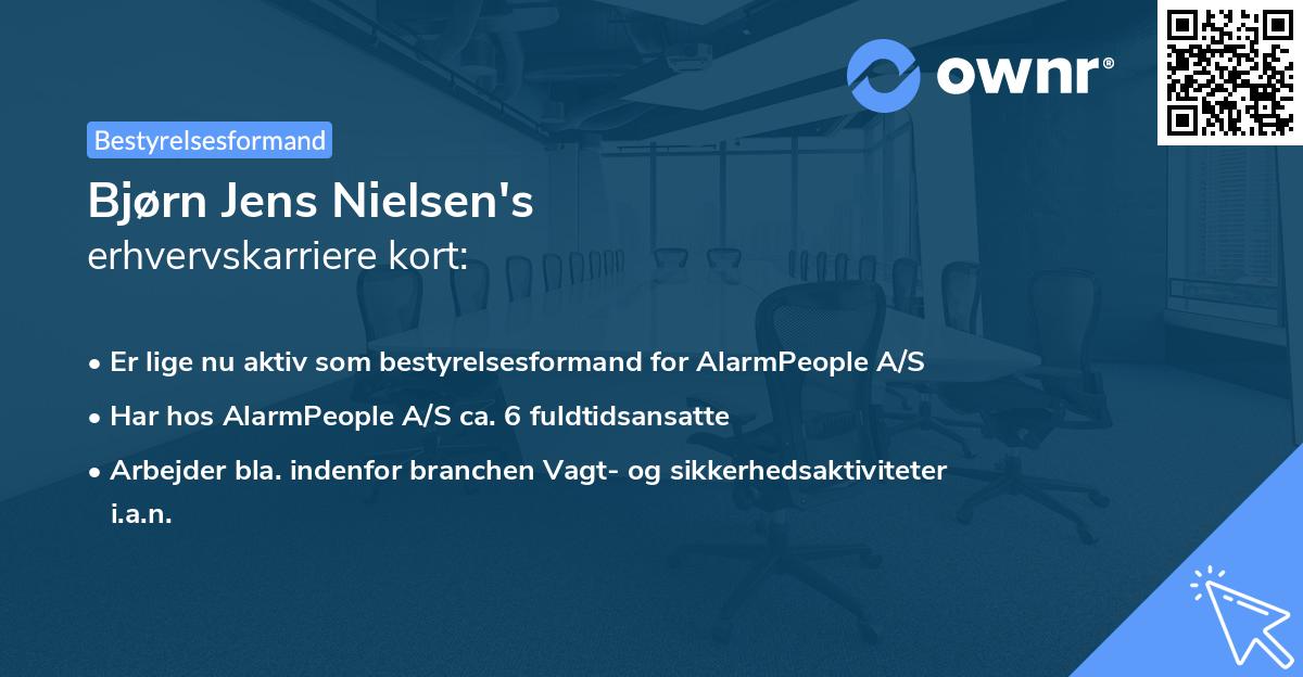 Bjørn Jens Nielsen's erhvervskarriere kort