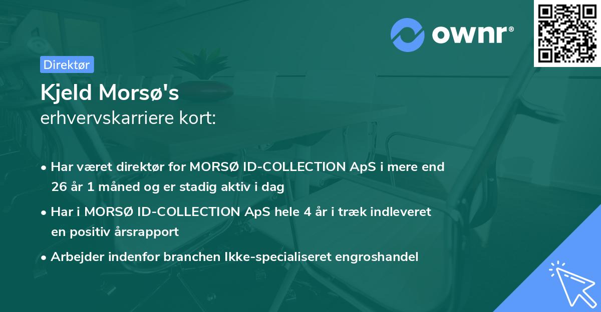Kjeld Morsø's erhvervskarriere kort