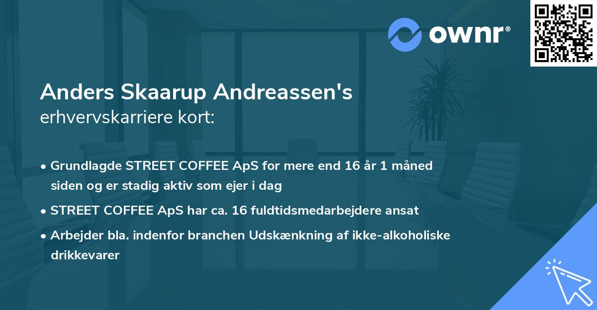 Anders Skaarup Andreassen's erhvervskarriere kort