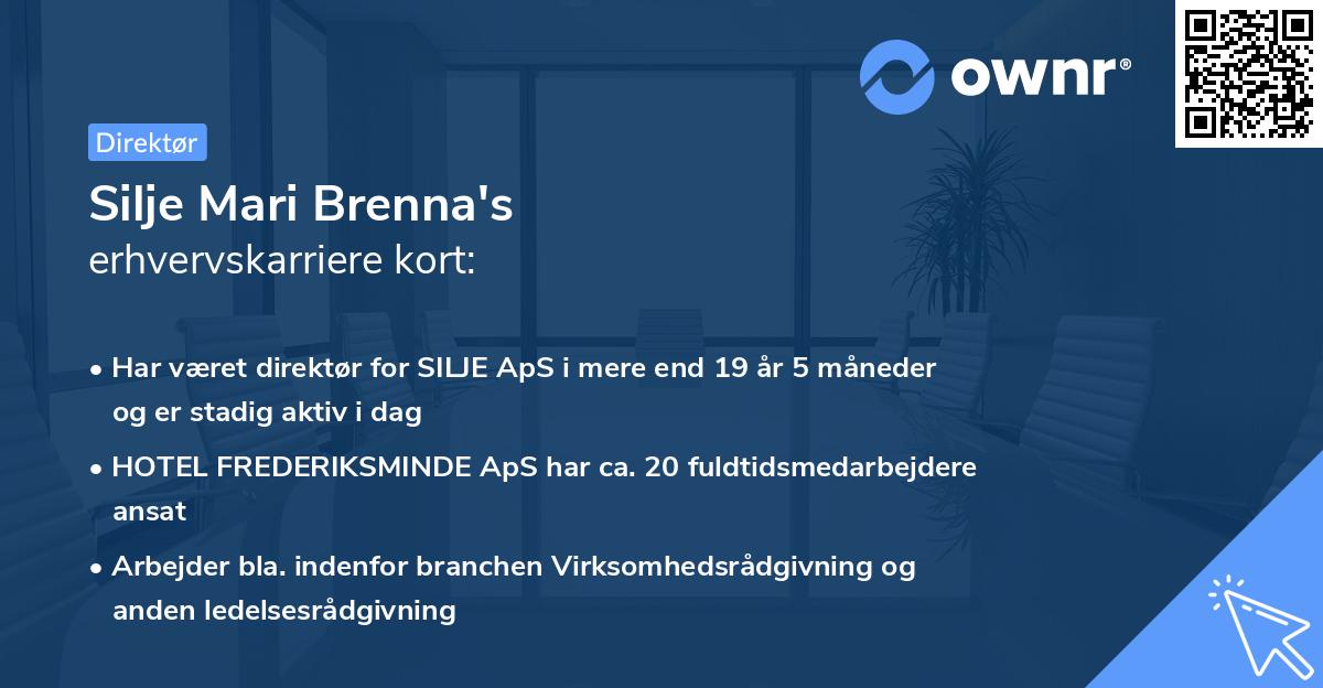 Silje Mari Brenna's erhvervskarriere kort