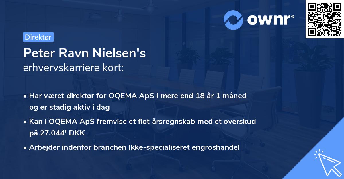 Peter Ravn Nielsen's erhvervskarriere kort