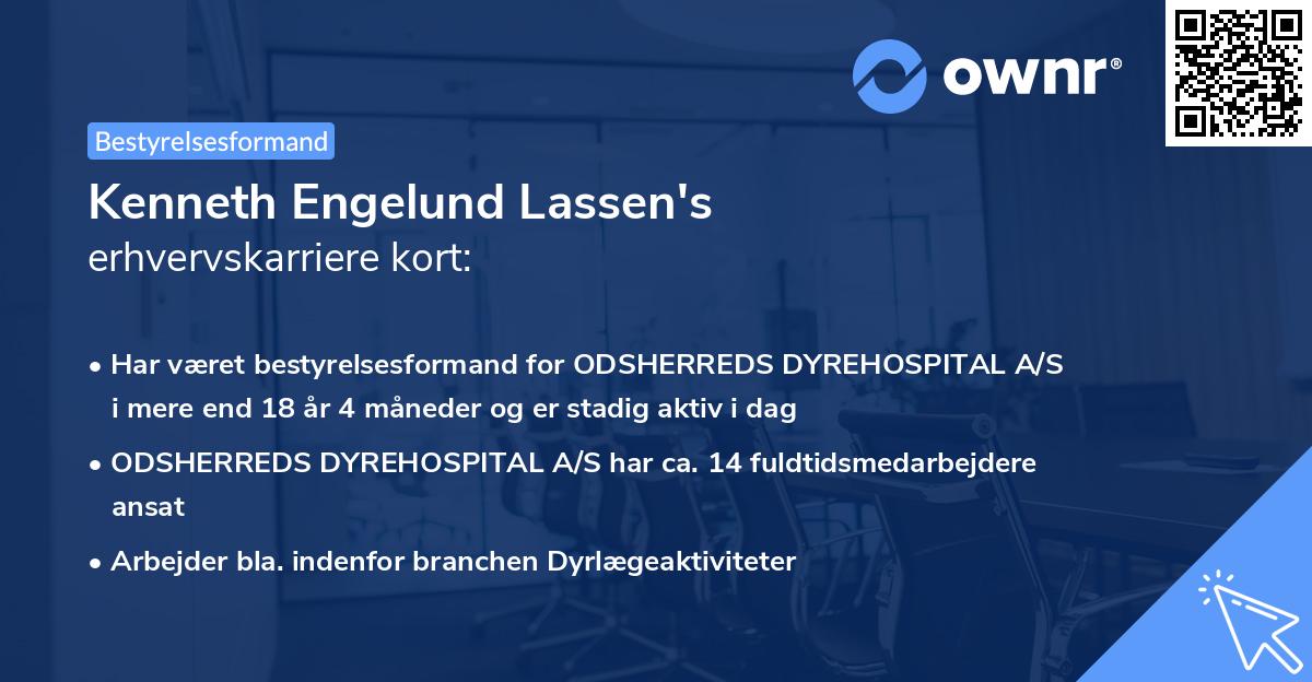 Kenneth Engelund Lassen's erhvervskarriere kort