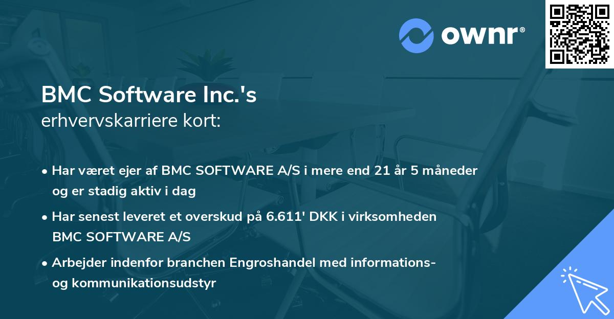 BMC Software Inc.'s erhvervskarriere kort