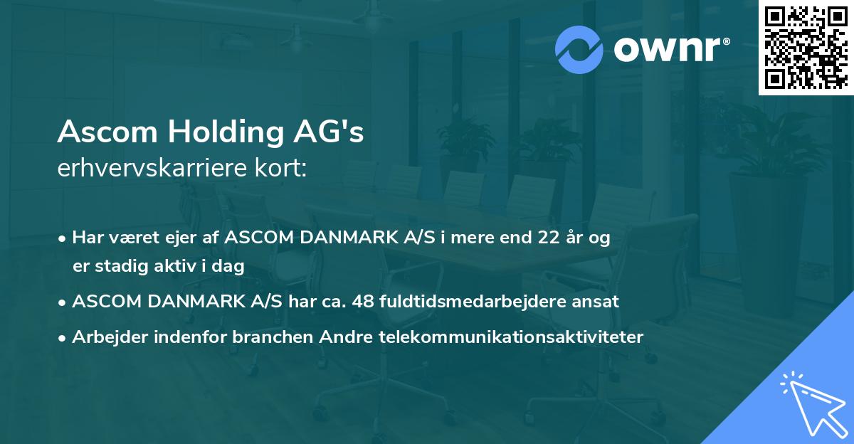 Ascom Holding AG's erhvervskarriere kort