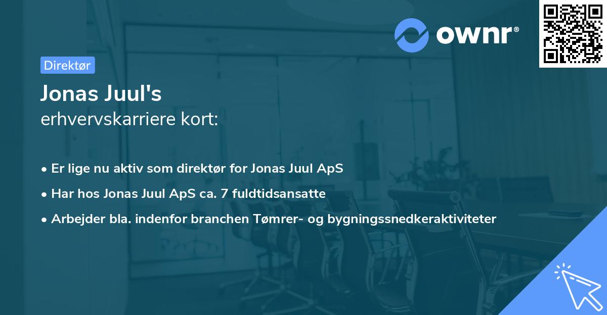Jonas Juul's erhvervskarriere kort