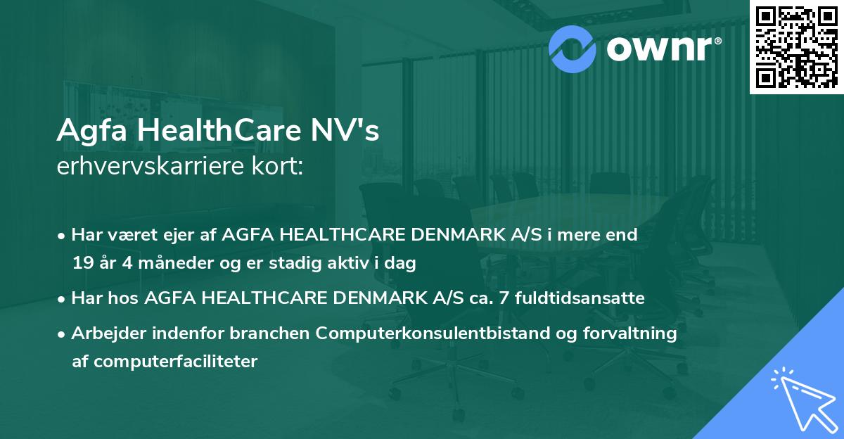 Agfa HealthCare NV's erhvervskarriere kort